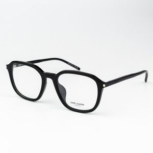 Saint Laurent SL726/F 001 Black Square Unisex Eyeglasses BRSND NEW